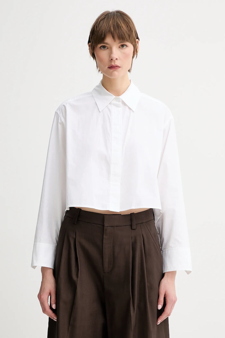 Bombažna srajca A.L.C. Maude bela barva, 5TOPS01848