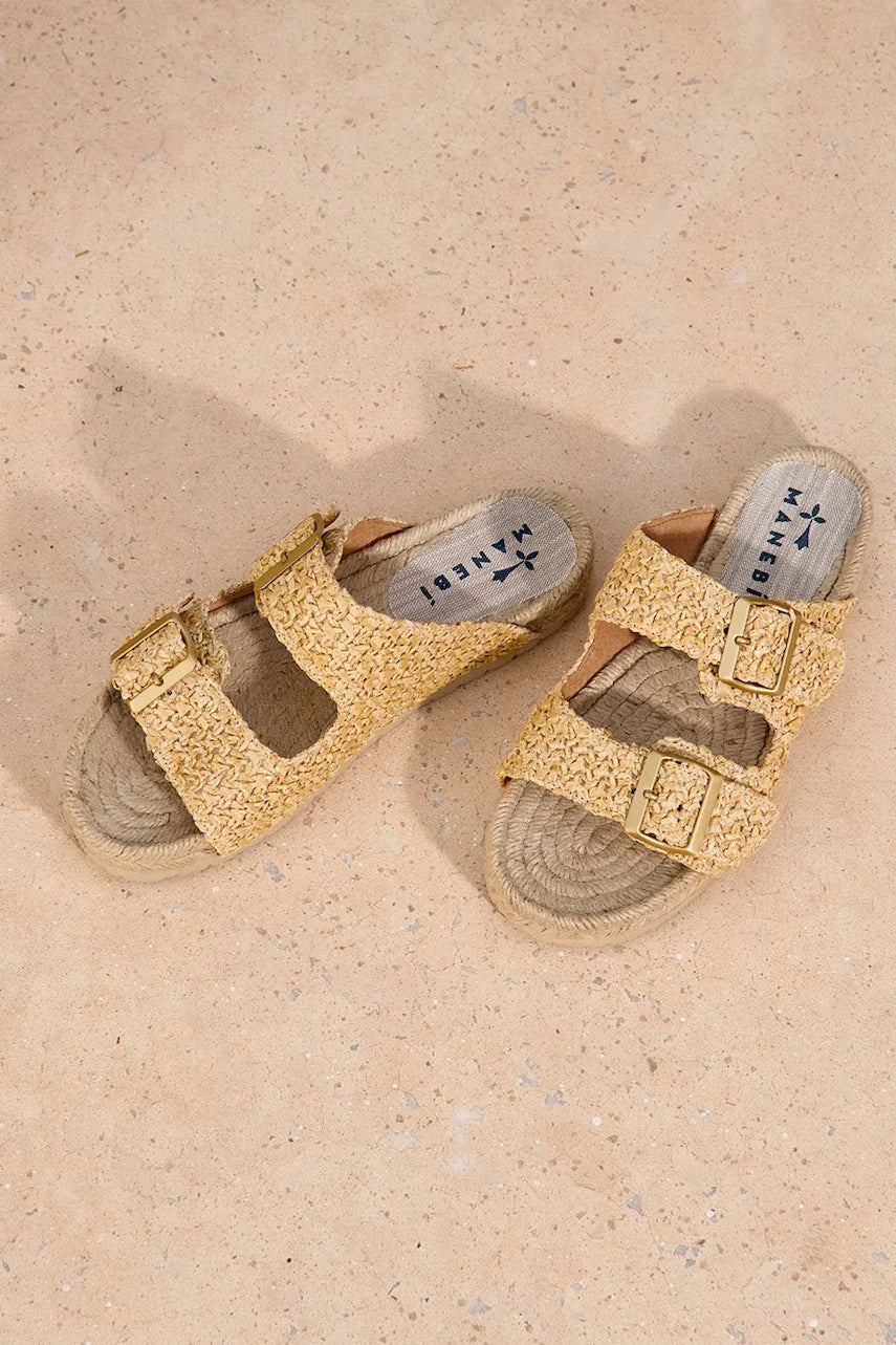 Natikače Manebi Nordic Sandals za žene, boja: bež, V 2.8 R0