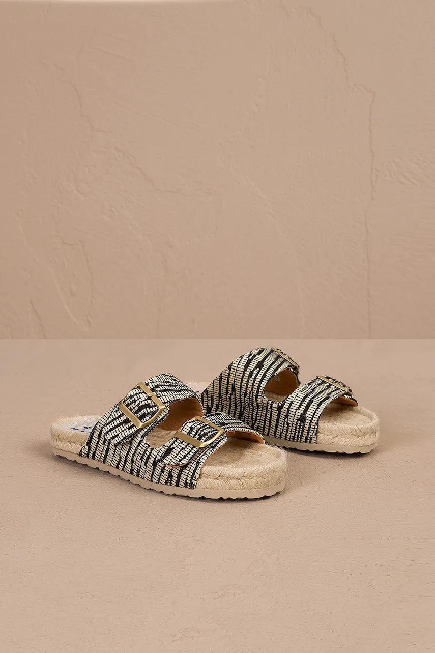 Natikači Manebi Nordic Sandals ženski, bež barva, H 2.5 R0