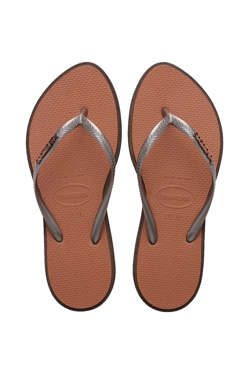Japanke Havaianas SLIM POINT za žene, boja: smeđa, 4149584.0727
