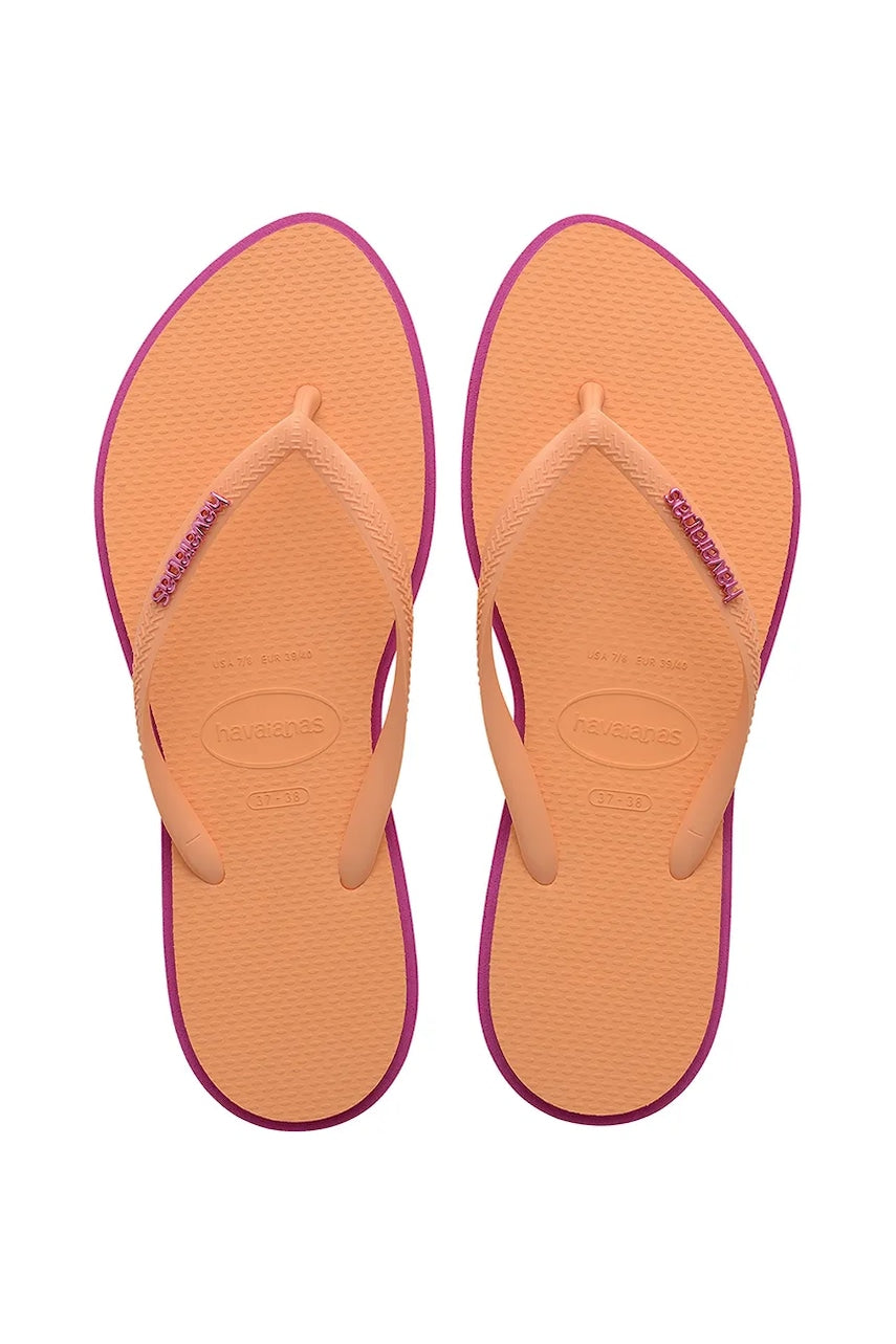 Japanke Havaianas SLIM POINT za žene, boja: narančasta, 4149584.4622