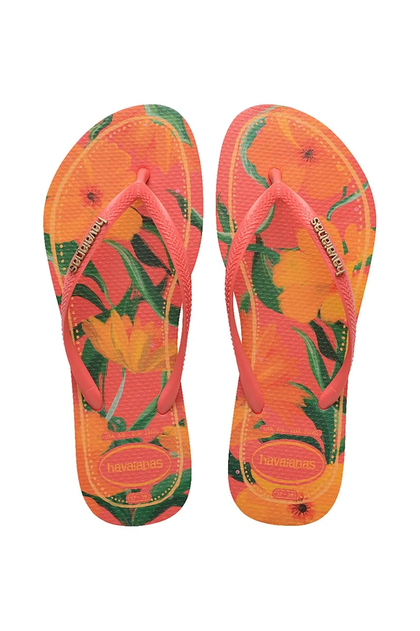 Dječje japanke Havaianas SLIM TROPICAL boja: ružičasta, 4122111