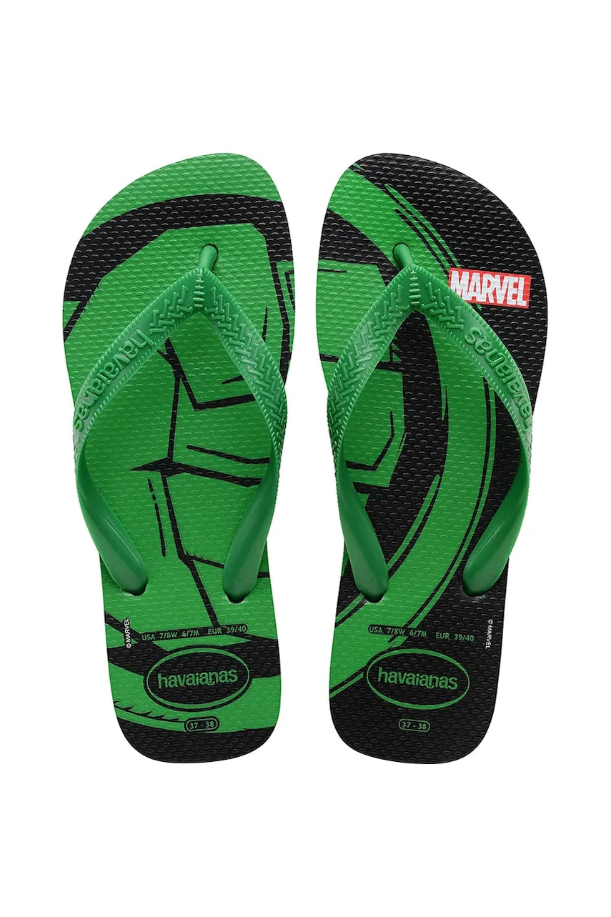 Japanke Havaianas TOP MARVEL za muškarce, boja: zelena, 4146953-5579
