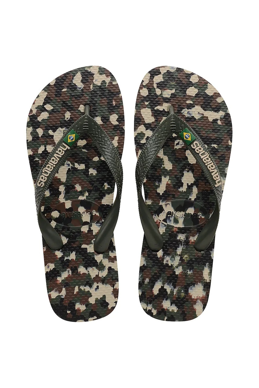 Japanke Havaianas BRASIL TECH II za muškarce, boja: zelena, 4147965-4896