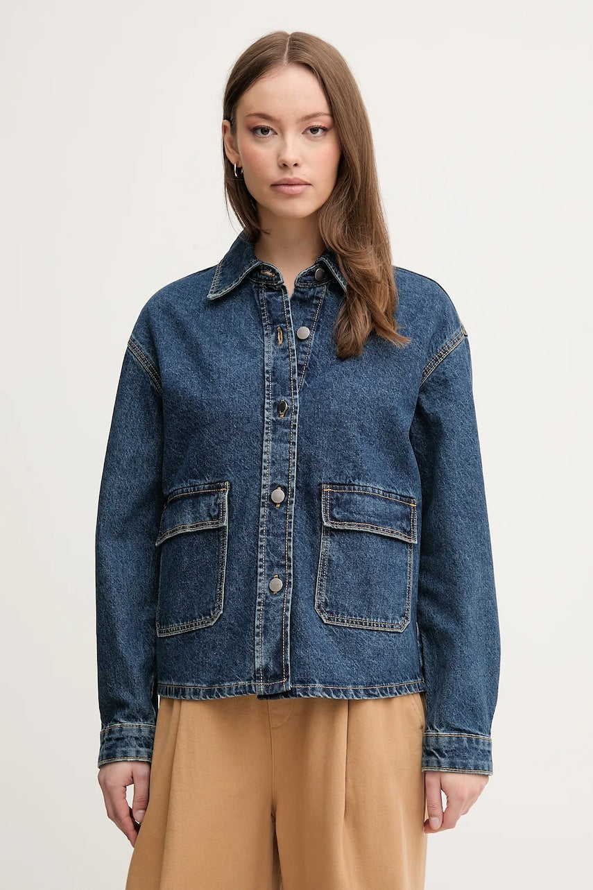 Bombažna jakna iz jeansa United Colors of Benetton 296XDN07R