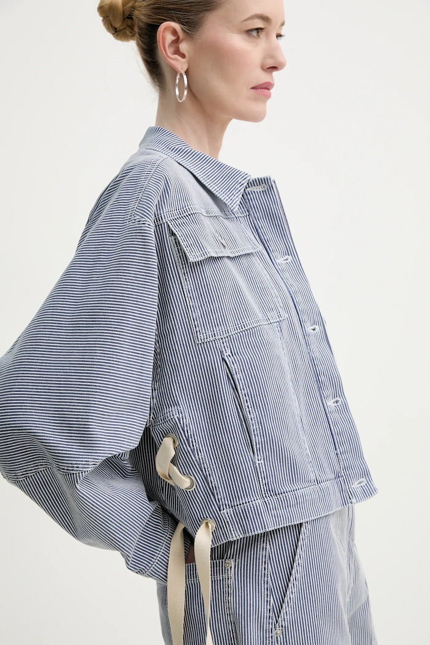 Bombažna jakna iz jeansa MUNTHE FAMKE 251150025106