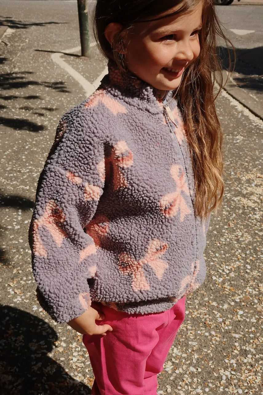 Otroška bomber jakna Konges Sløjd JODY TEDDY JACKET GRS KS102308