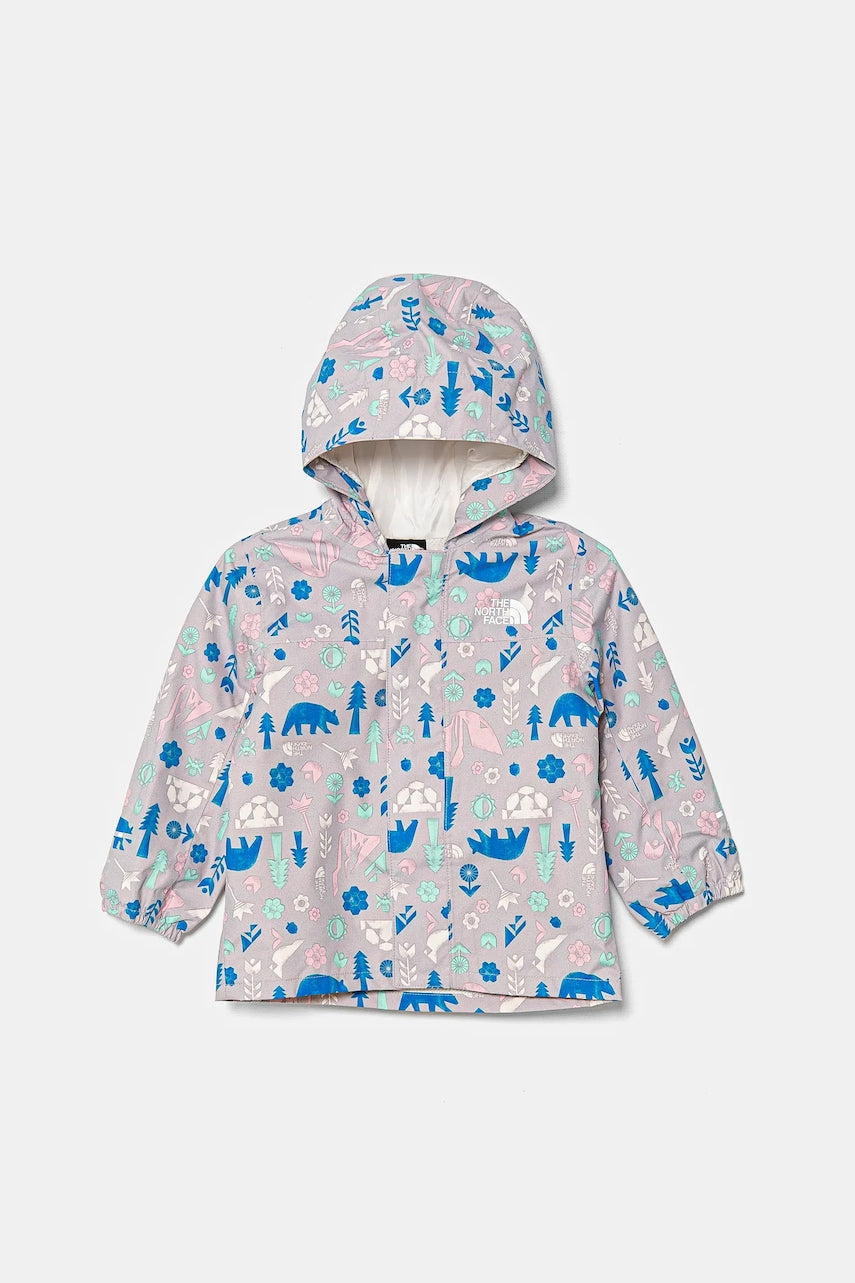 Otroška vodoodporna jakna The North Face BABY ANTORA RAIN JACKET siva barva, NF0A7ZZS5VJ1