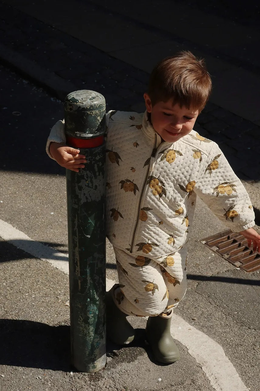 Otroška jakna Konges Sløjd THERMO JACKET GRS bež barva, KS102316