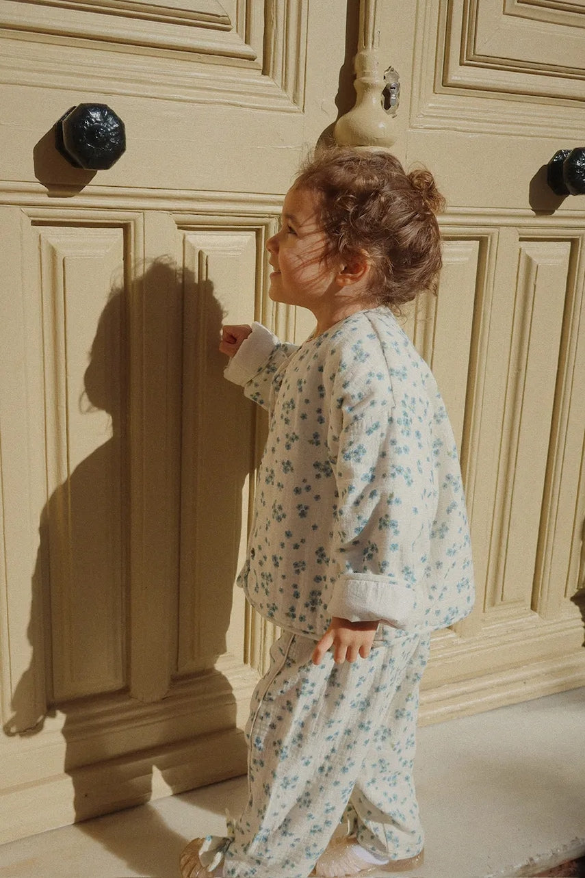 Otroška bombažna jakna Konges Sløjd RHW X KS MIOBLU JACKET bež barva, Rosie Huntington Whiteley KS103613