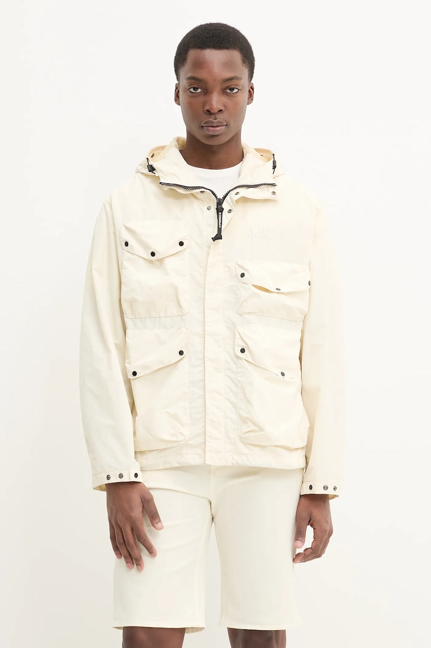 Jakna C.P. Company boja: bež, za prijelazno razdoblje, oversize, 18CMOW050A005991G