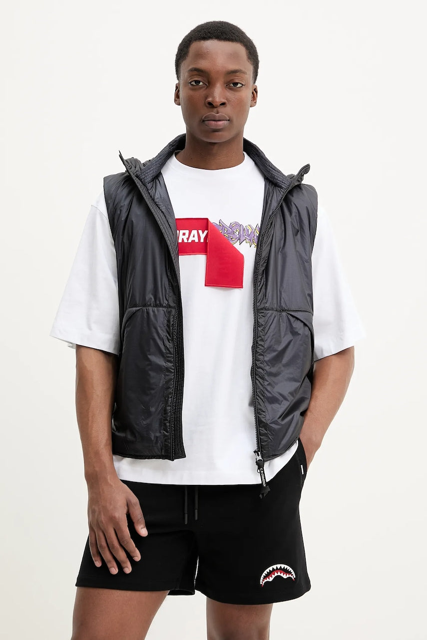 Prsluk C.P. Company za muškarce, boja: tamno plava, za prijelazno razdoblje, 18CMVE032A006099U