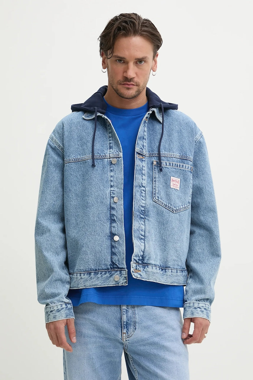 Jeans jakna Red Bull Racing x Pepe Jeans HOODED DENIM JACKET RM400020R17