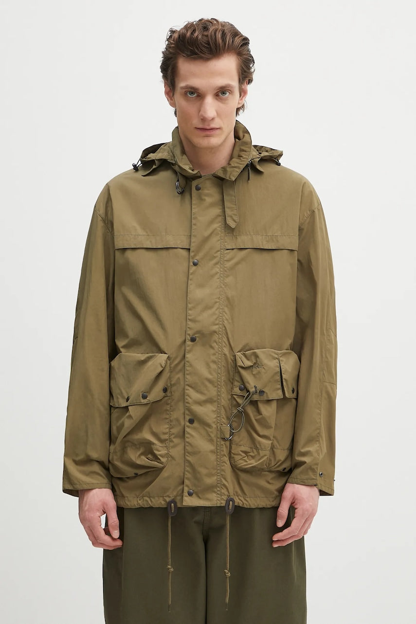 Jakna Barbour Barbour Modified Durham Showerproof Jacket zelena barva, MSP0133