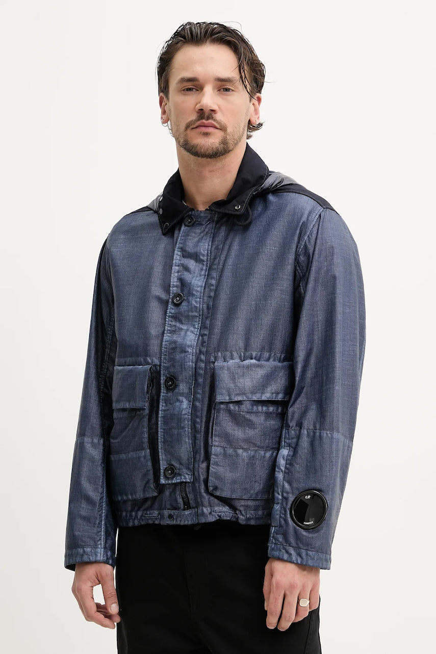Jakna C.P. Company za muškarce, boja: tamno plava, za prijelazno razdoblje, 18CMOW224A110318G