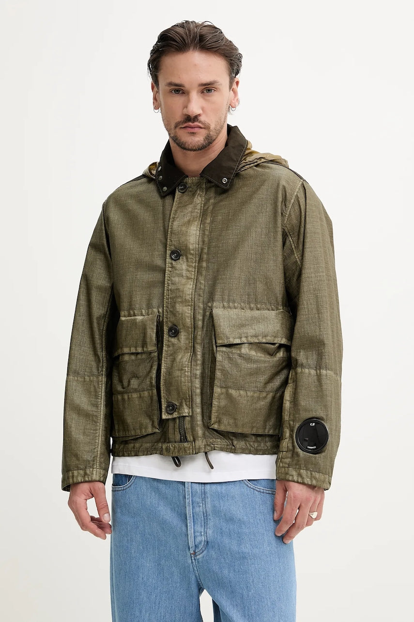 Jakna C.P. Company za muškarce, boja: zelena, za prijelazno razdoblje, 18CMOW224A110318G