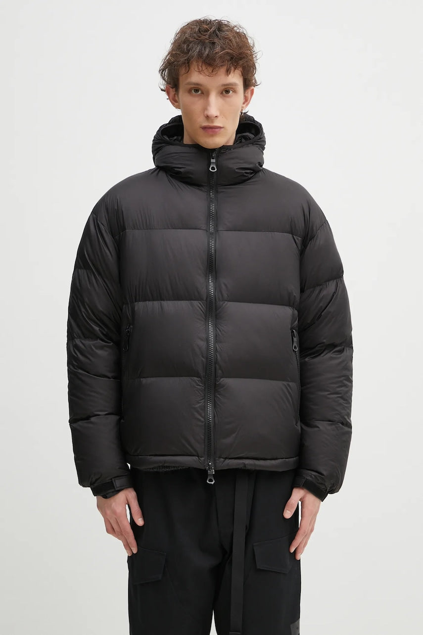 Pernata jakna MKI MIYUKI ZOKU Translucent Bubble Jacket boja: crna, za zimu, TRANSLUCENT.BUBBLE.BL