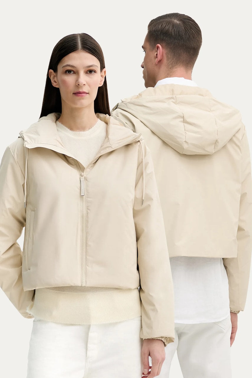 Jakna Rains Lohja Short Insulated Jacket W3T1 bež barva, 15780