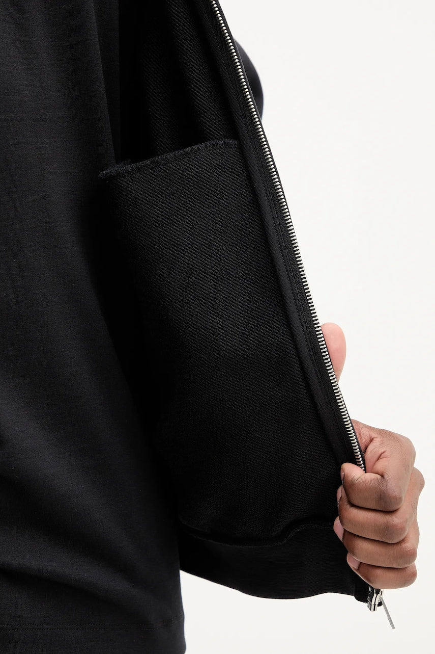 Jakna Pangaia Midweight Bomber Jacket črna barva, 10002360