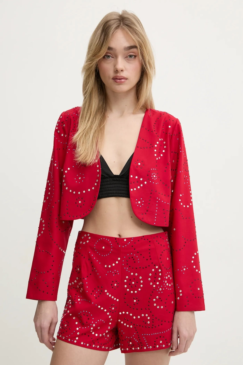 Sako Never Fully Dressed Gem boja: crvena, bez zakopčavanja, NFDTO1639