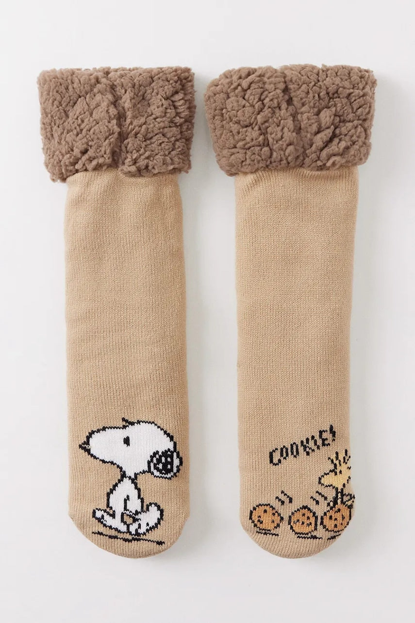 Čarape women'secret HOME SOCKS za žene, boja: bež, 3618722