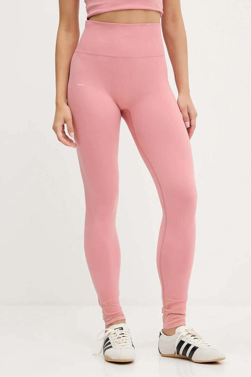 Tajice Pangaia Plant-Stretch Compressive Leggings boja: ružičasta, bez uzorka, 10002427