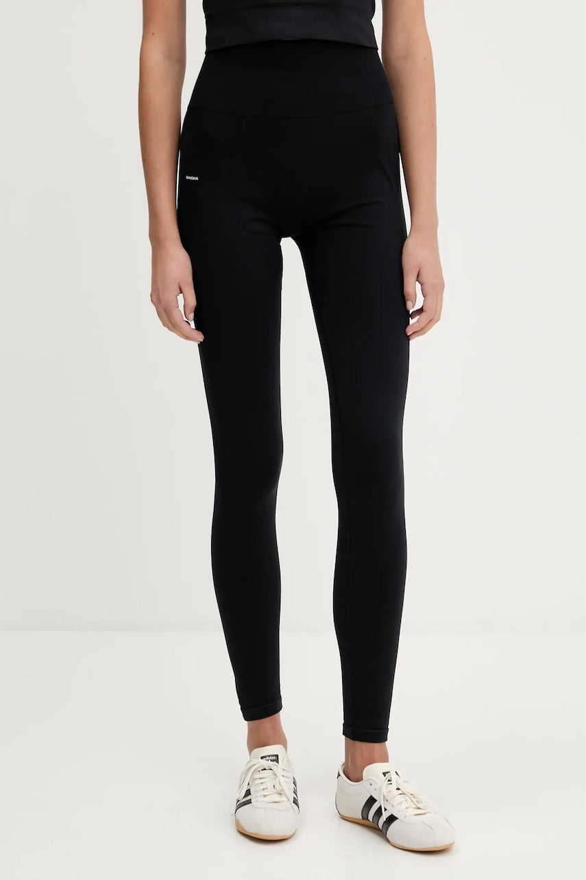 Tajice Pangaia Plant-Stretch Compressive Leggings boja: crna, bez uzorka, 10002427