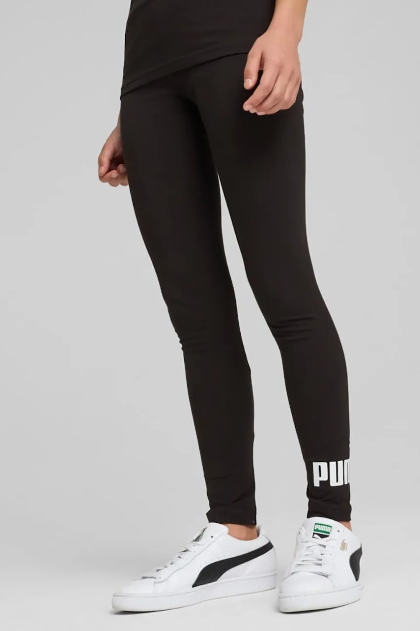 Dječje tajice Puma ESS No. 1 Logo Leggings boja: crna, s tiskom, 684904