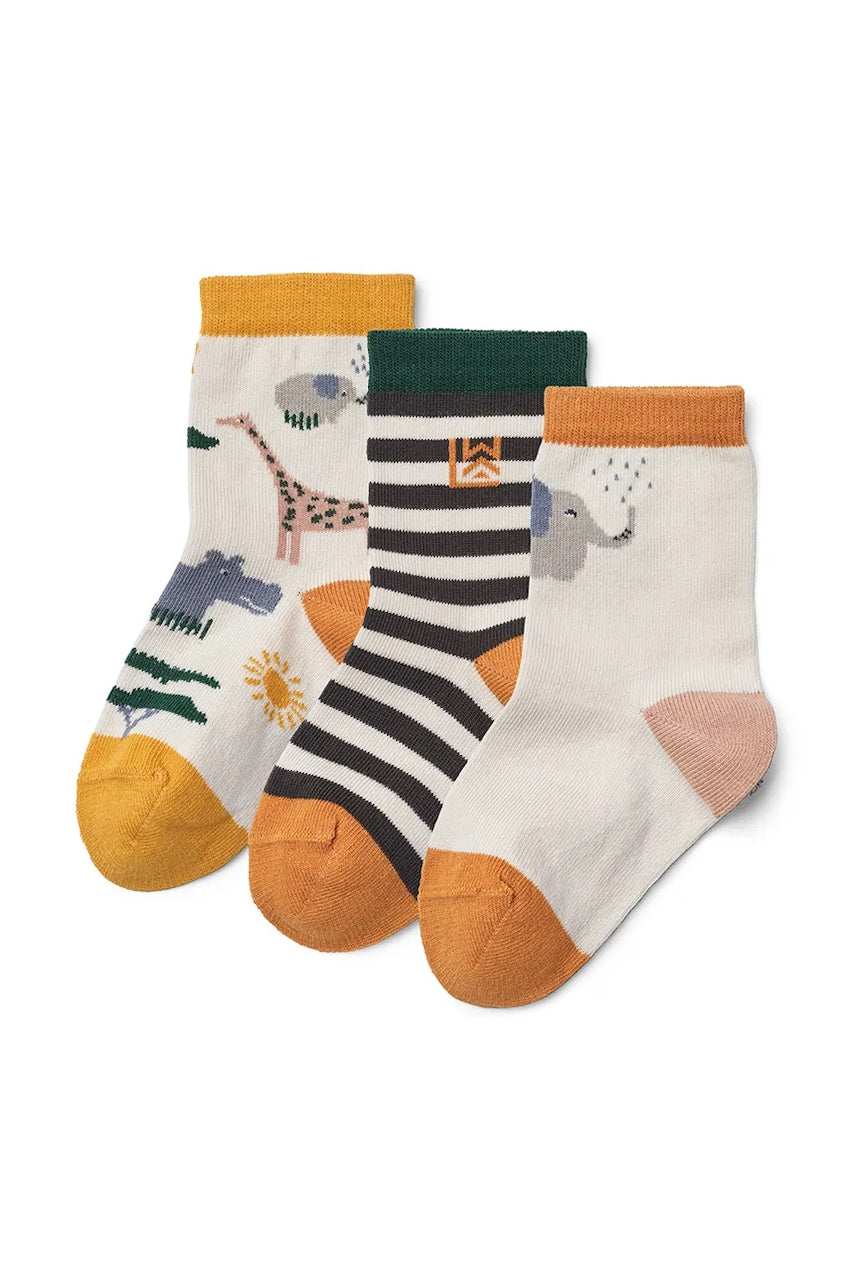 Dječje čarape Liewood Silas Socks 3-Pack 3-pack boja: bijela, LW20014