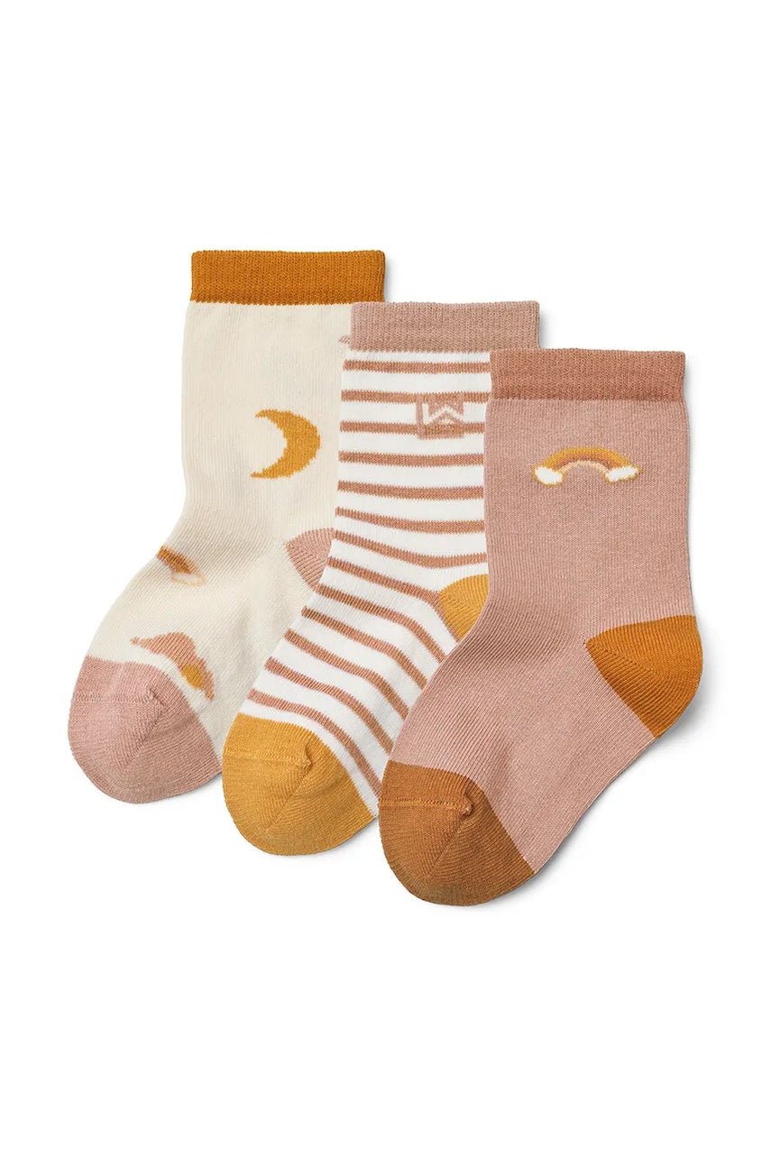 Dječje čarape Liewood Silas Socks 3-Pack 3-pack boja: ružičasta, LW20014
