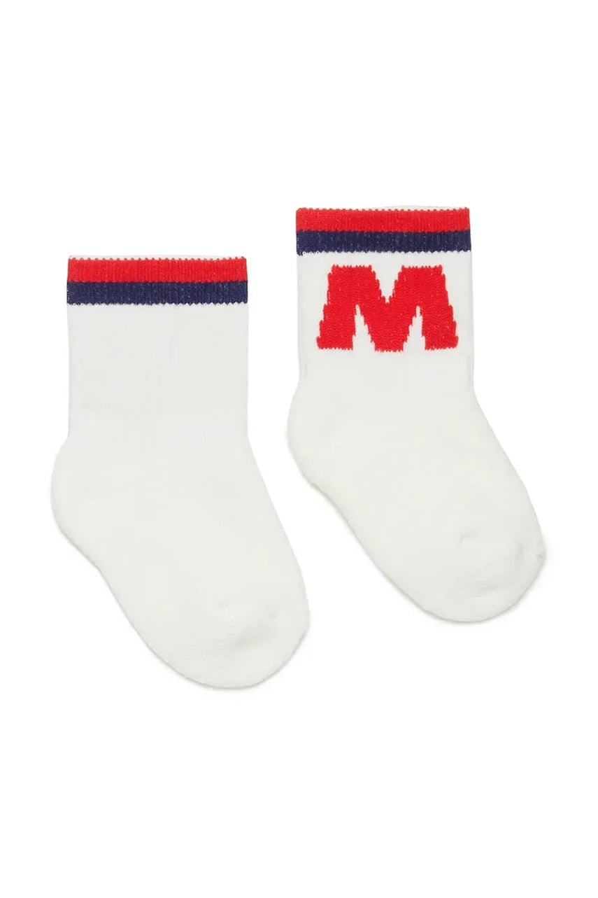 Dječje čarape Marni MZ35B SOCKS boja: bijela, M01468