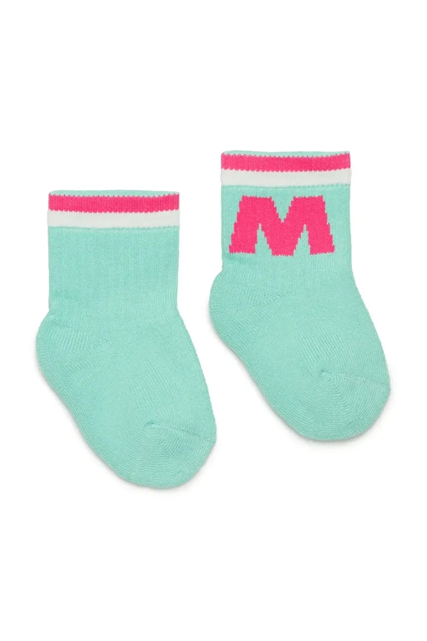 Otroške nogavice Marni MZ35B SOCKS turkizna barva, M01468