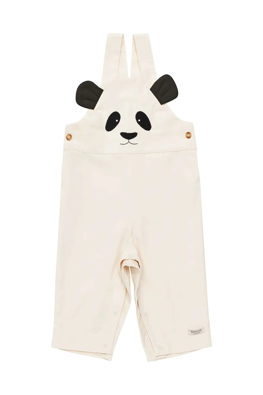 Tregerice za bebe Donsje Kladi Overalls Panda boja: bež, s aplikacijom, 3036601