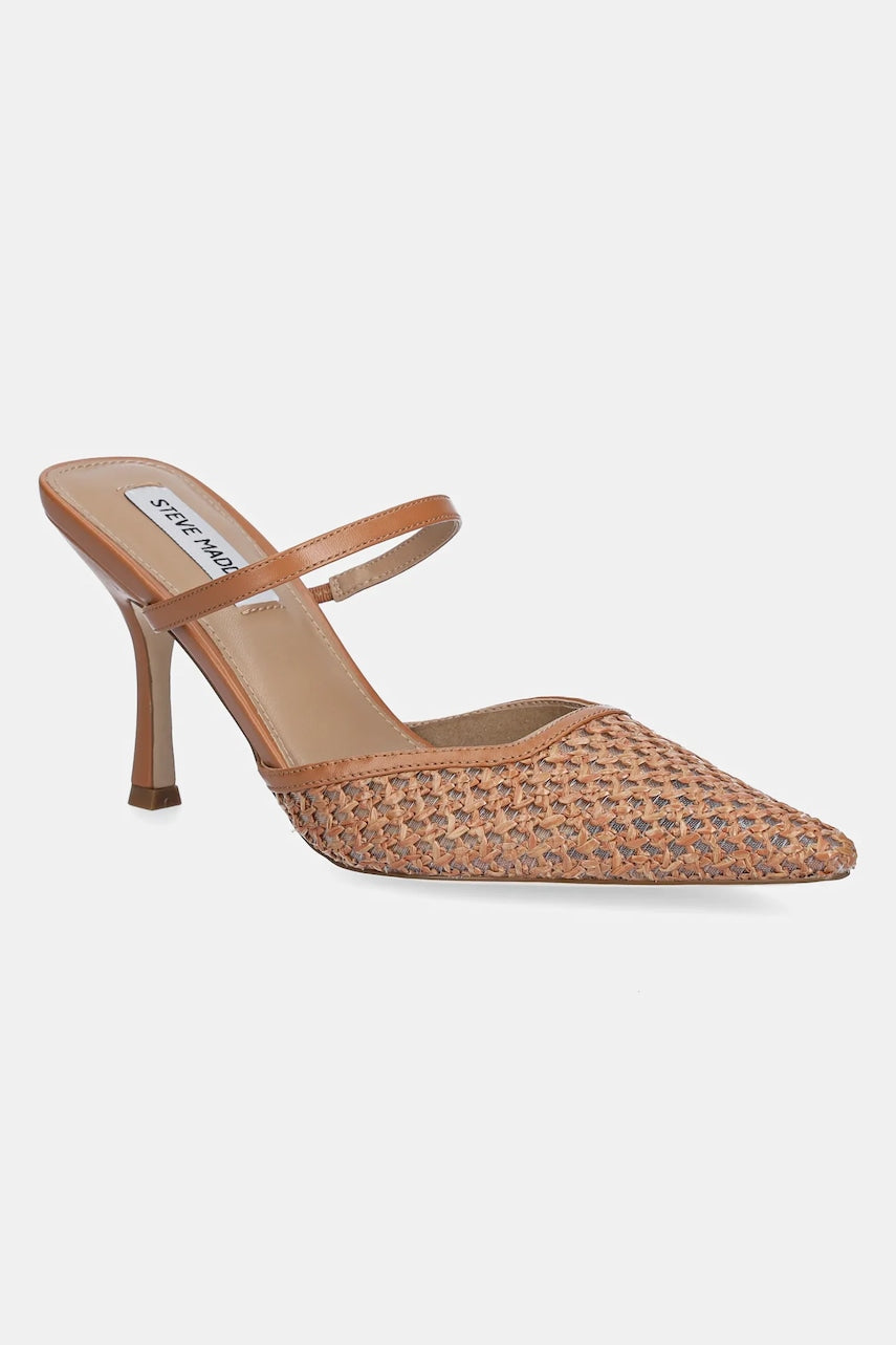 Natikače Steve Madden Brinley za žene, boja: smeđa, s tankom potpeticom, SM11003704