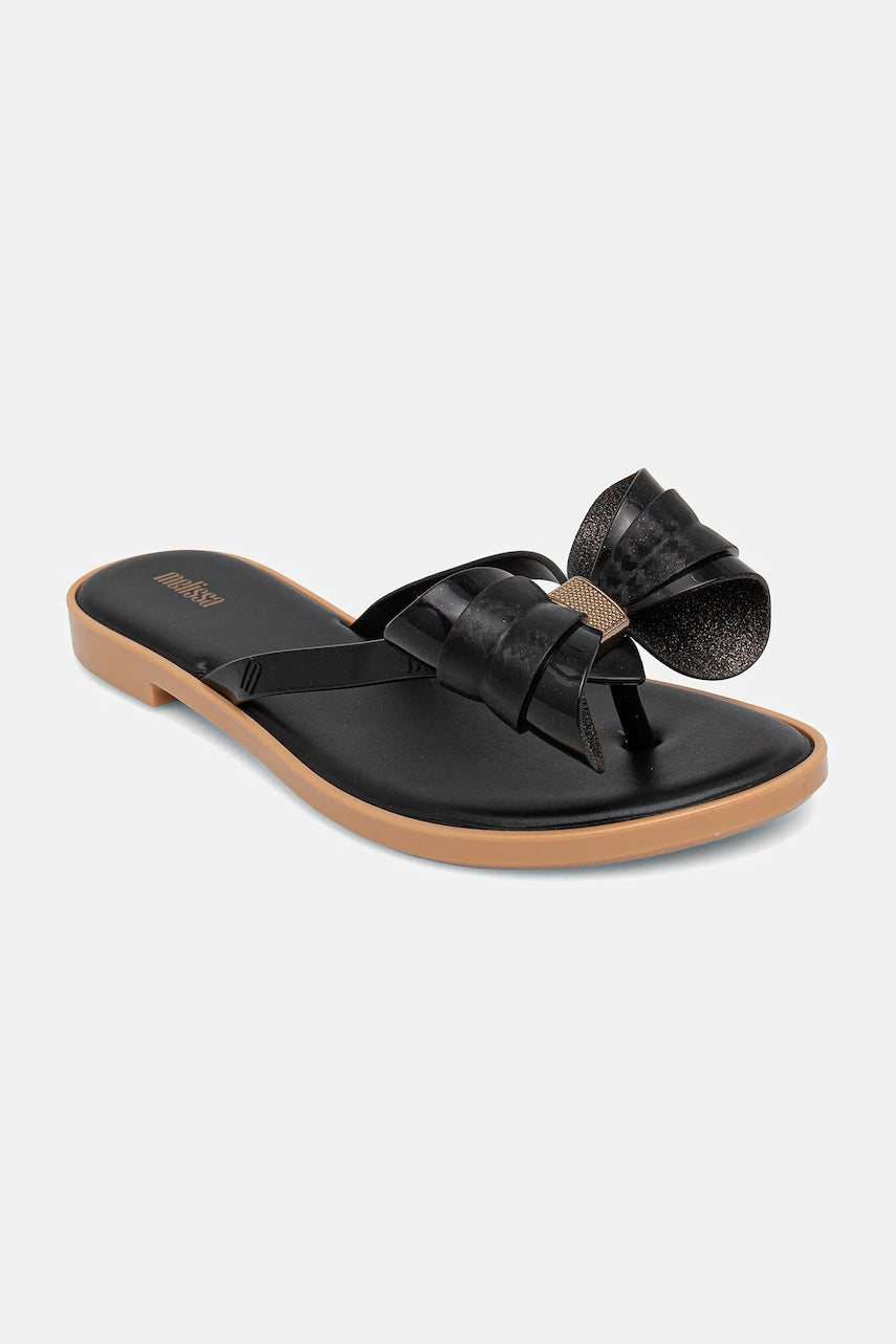 Japanke Melissa MELISSA FLIP FLOP SLIM V AD za žene, boja: crna, ravni potplat, M.35748.AU002