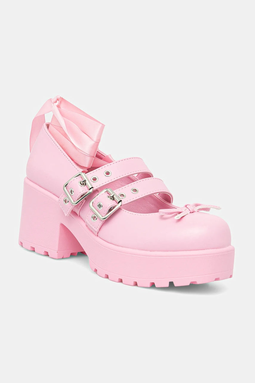 Salonarji Koi Footwear Miyako Lace Up Ballet Shoes roza barva, ND41