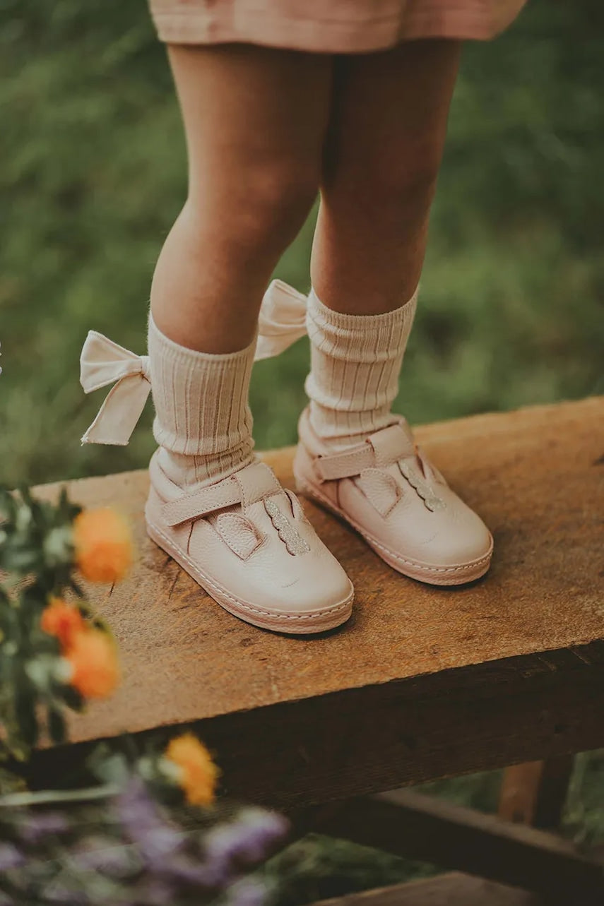 Otroški usnjeni polškornji Donsje Xan Special Shoes Unicorn bež barva, 2011004