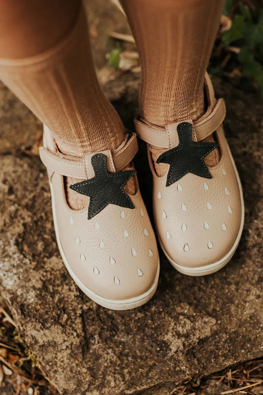 Otroški usnjeni polškornji Donsje Lowy Shoes Strawberry roza barva, 2029105