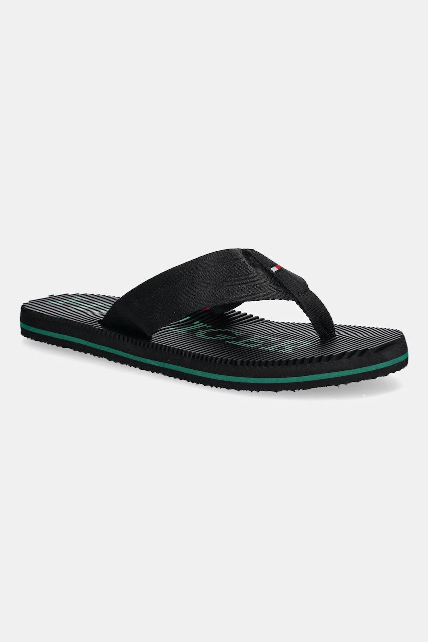 Japanke Tommy Hilfiger MASSAGE HILFIGER BEACH SANDAL za muškarce, boja: crna, FM0FM05443