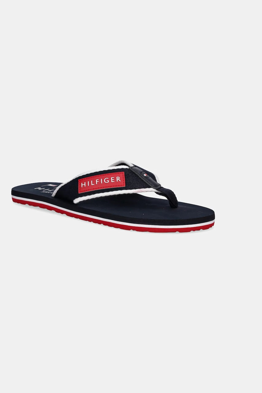 Japanke Tommy Hilfiger PATCH HILFIGER BEACH SANDAL za muškarce, boja: tamno plava, FM0FM05435