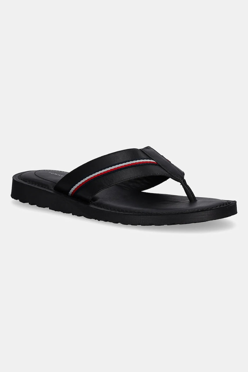 Japanke Tommy Hilfiger CORE HILFIGER TOE POST LH SANDAL boja: crna, FM0FM05416