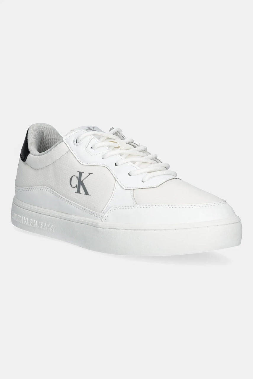 Superge Calvin Klein Jeans CLASSIC CUPSOLE TECH RIPSTOP moške, bela barva, YM0YM01202