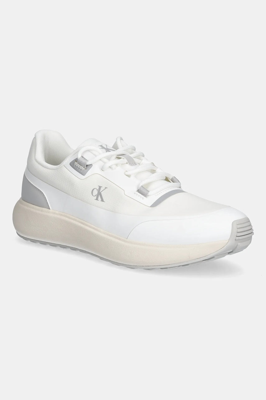 Tenisice Calvin Klein Jeans ATHLEISURE RUNNER TECH RIPSTOP za muškarce, boja: bijela, YM0YM01205
