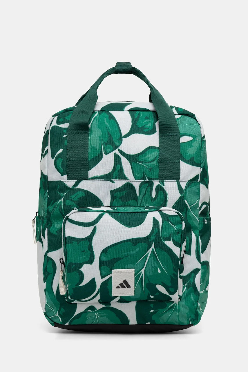 Nahrbtnik adidas W LEAF BACKPACK ženski, zelena barva, JG1111
