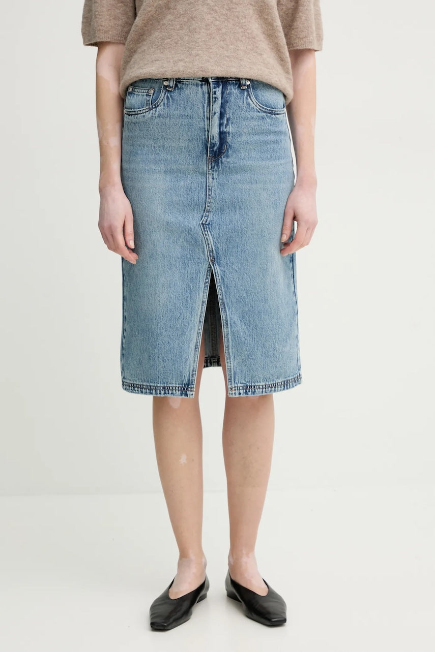 Bombažno krilo iz jeansa Gestuz 10909944