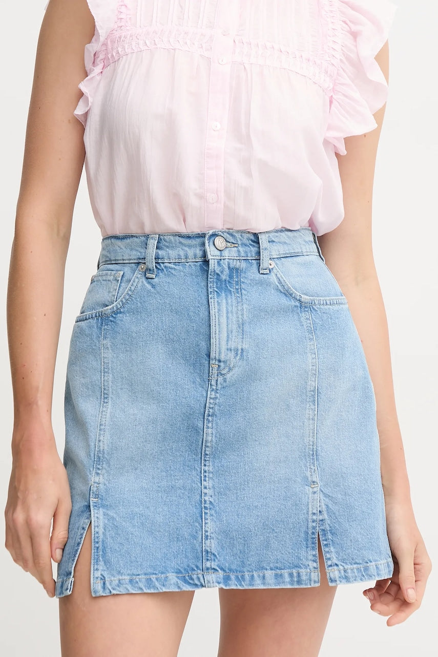 Traper suknja Pepe Jeans MINI SKIRT HW SLIT mini, širi se prema dolje, PL901208