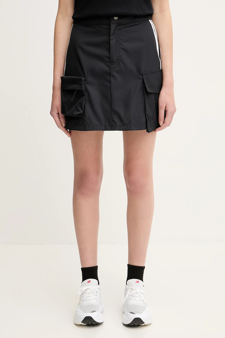 Krilo adidas Originals Cargo Miniskirt črna barva, JJ3087