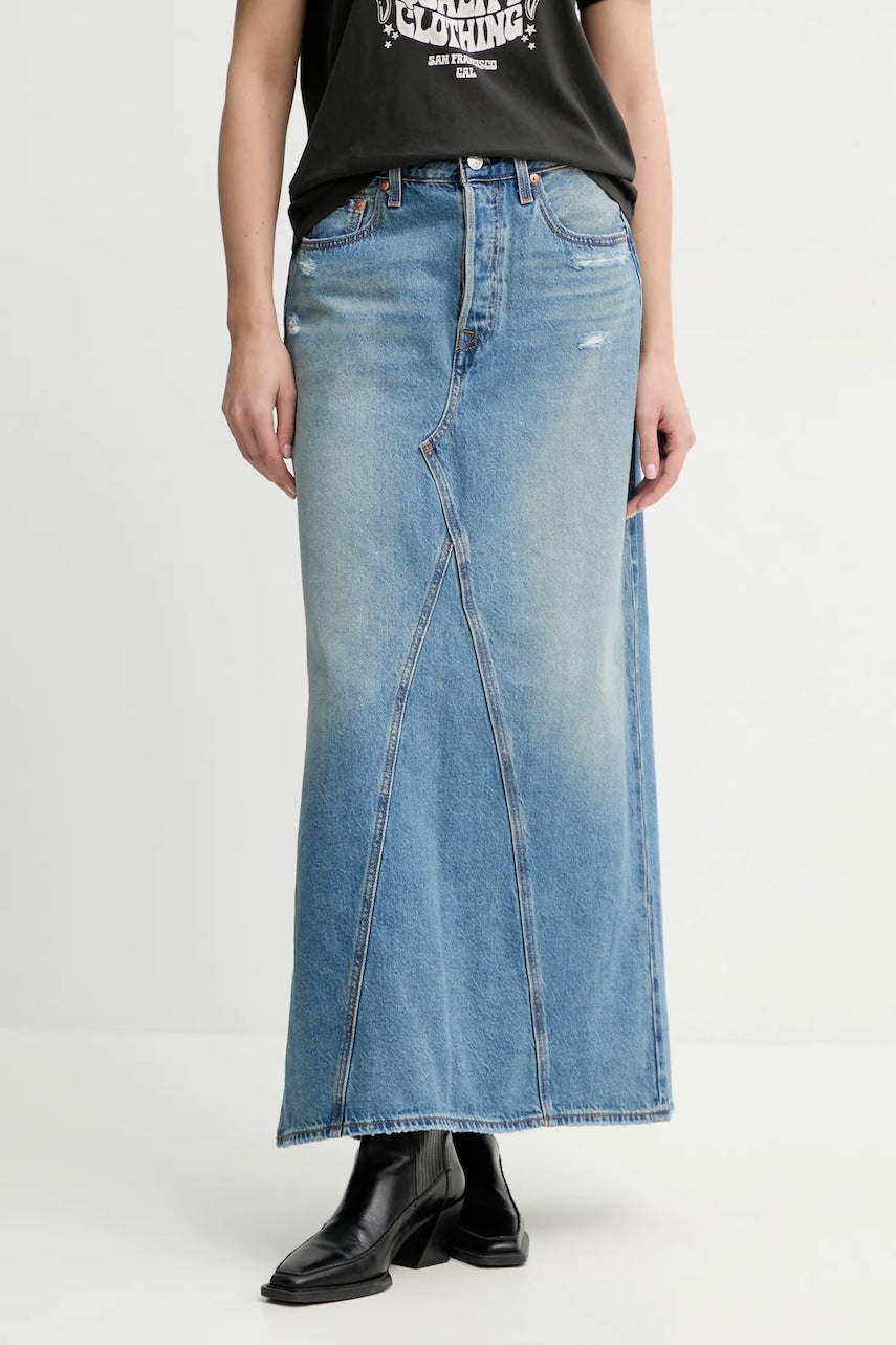 Traper suknja Levi's ICONIC LONG SKIRT W-SLIT maxi, širi se prema dolje, A8727