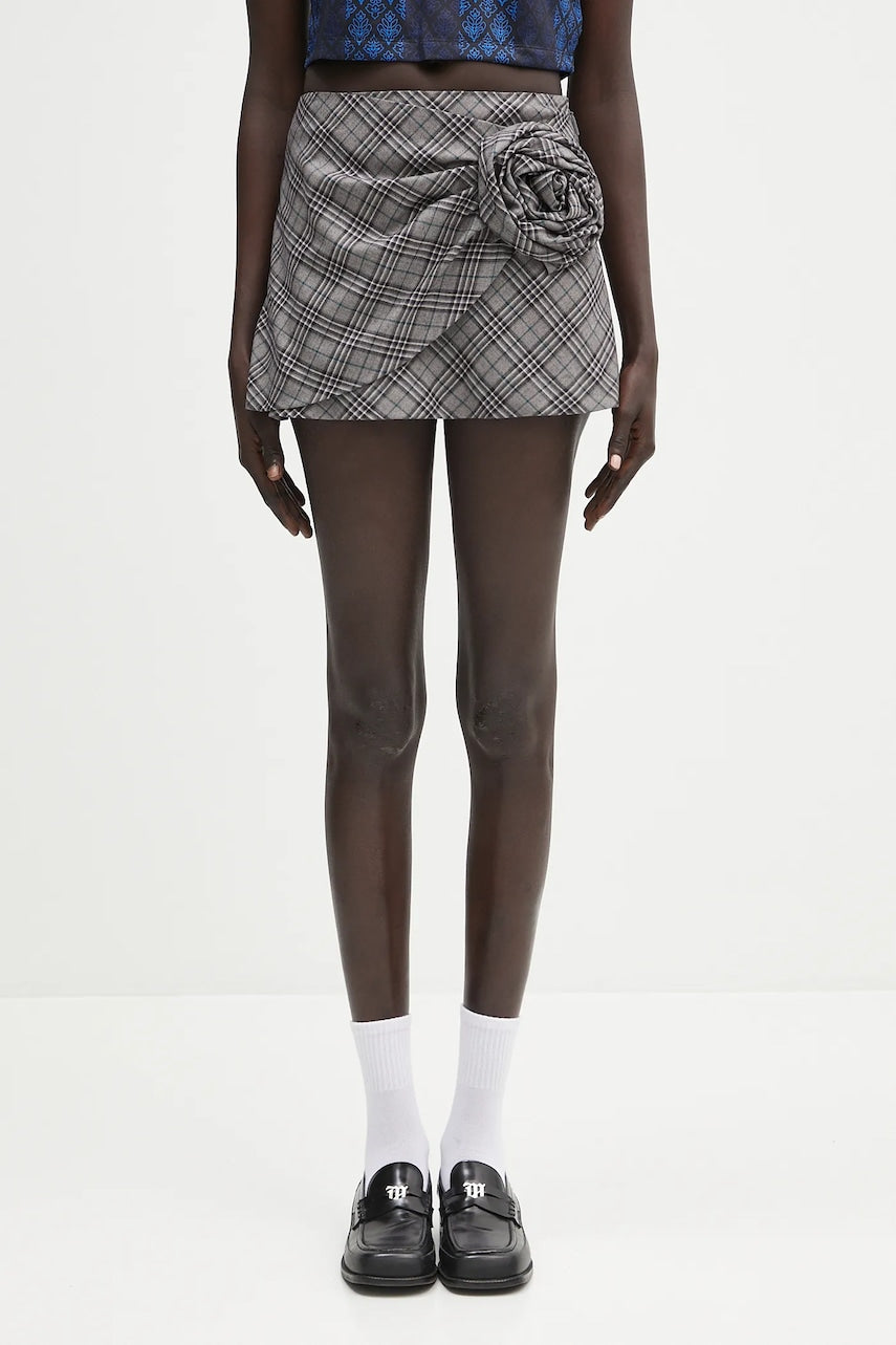 Volneno krilo AMBUSH Check Rose Skirt siva barva, 12115390