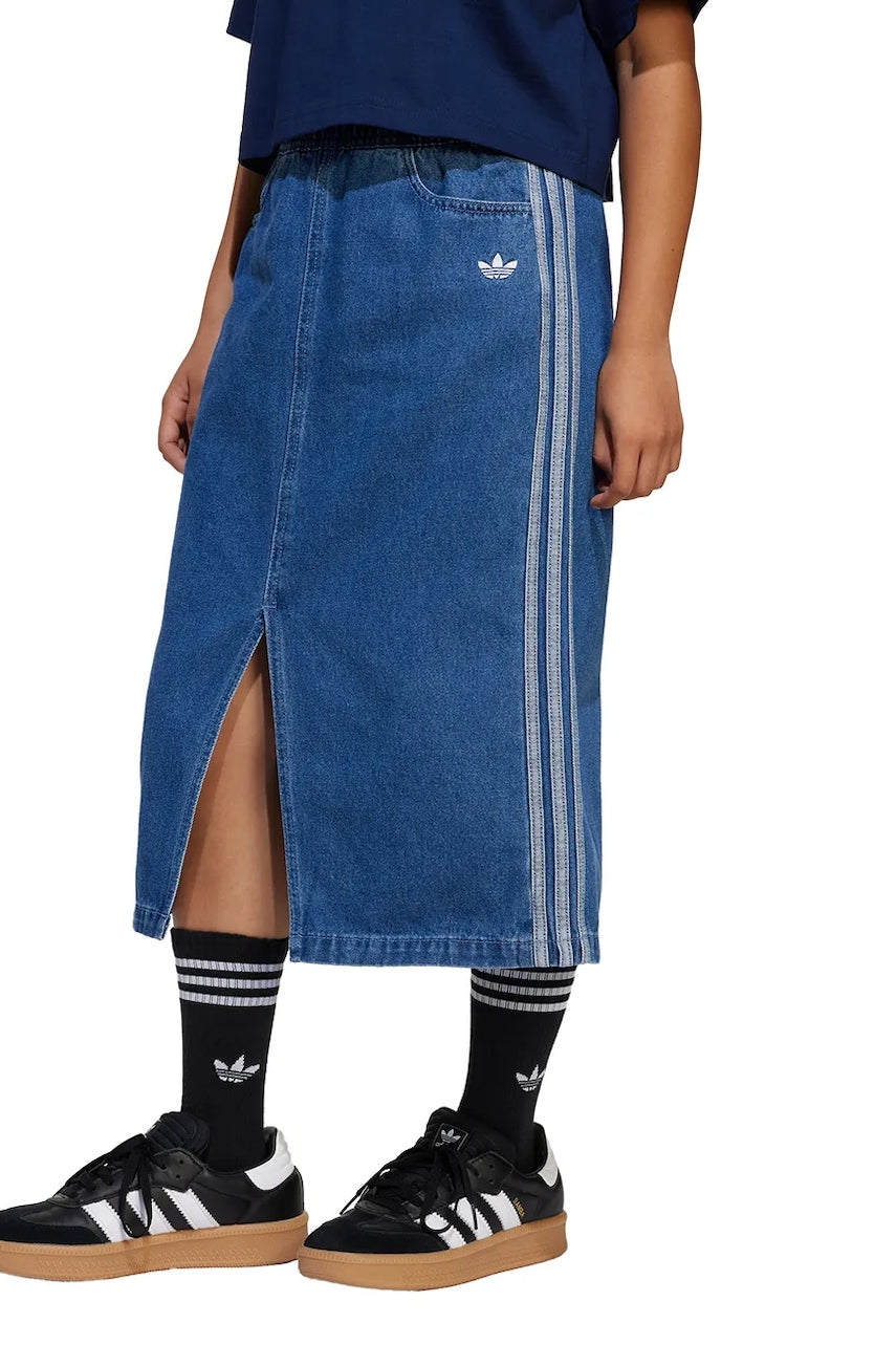 Otroško krilo iz jeansa adidas Originals JC7879